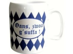 Bavarian drinking mug